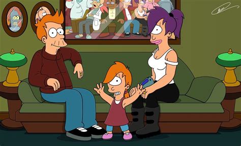 fry and leela futurama|fry and leela daughter.